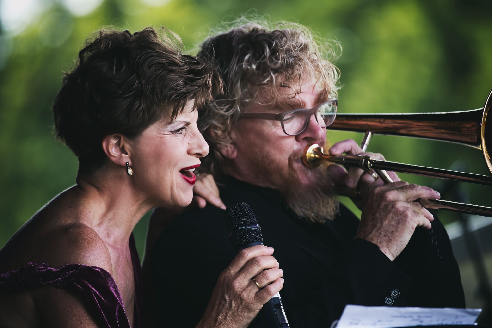 Monica Trapaga and James Greening